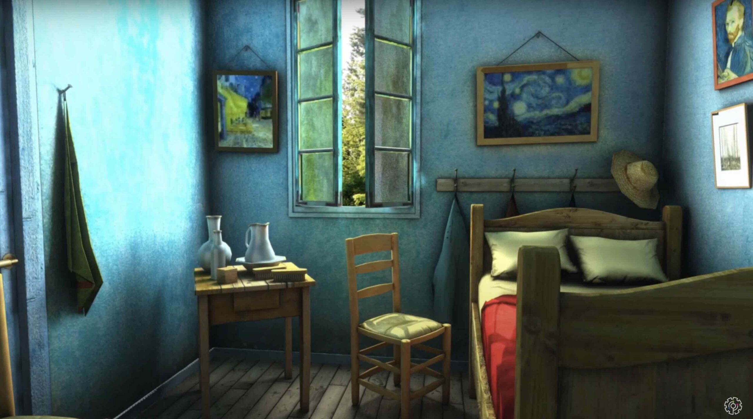 VR Officina Kreativa artistic enviroment_Van Gogh's room
